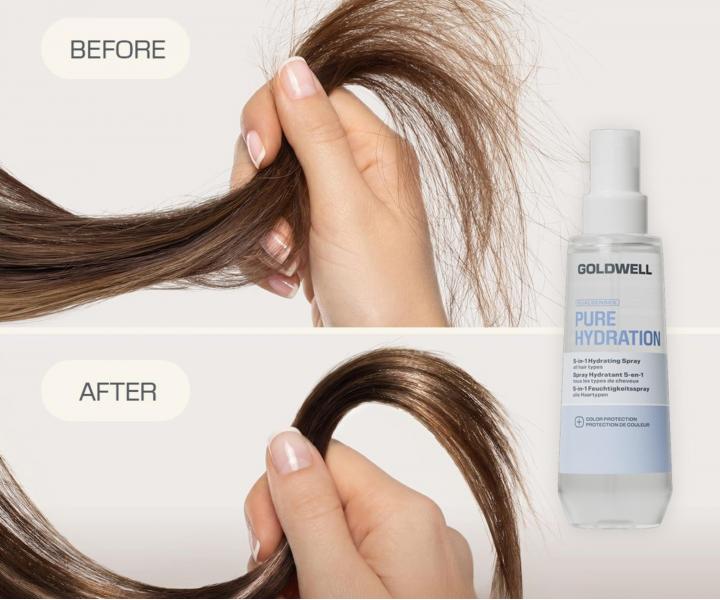 Spray nawil�aj�cy do wszystkich rodzaj�w w�os�w  Goldwell Dualsenses Pure Hydration 5-in-1 Hydrating Spray - 150 ml