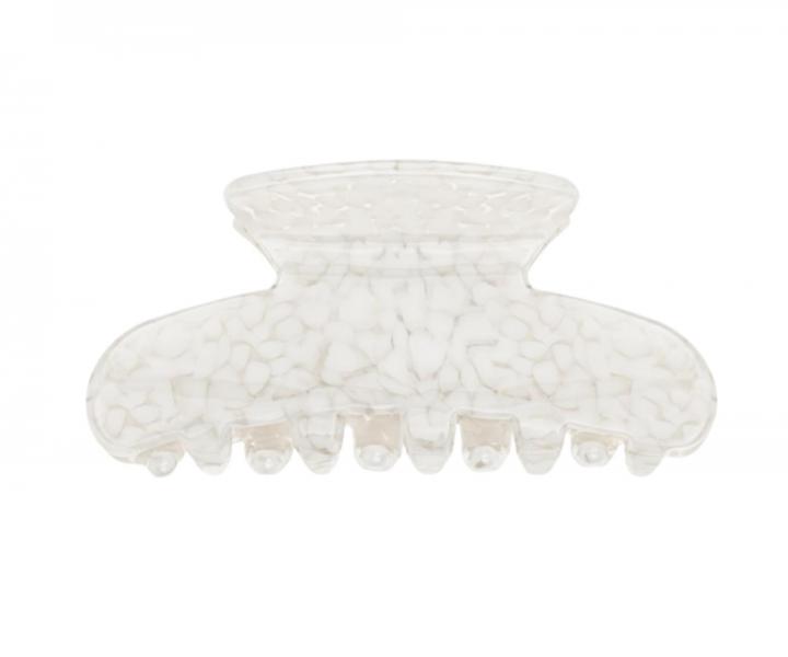 Klamra do w�os�w Invisibobble Clipstar S Crystal Elegance - bia�a marmurek