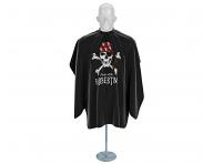 Mska peleryna do strzyenia wosw i brody Barbertime Black Pro Barber Cape XL - czarna