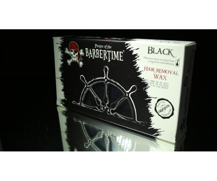 Wosk do depilacji Pirates of the Barbertime Hard Removal Wax Black - czarny - 500 g