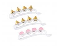 Zestaw gumka do wosw spiralka z kokard i spinki Invisibobble Wrapstar and Waver Sauvage Beauty