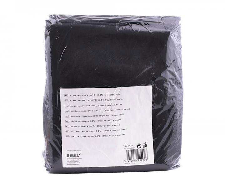 Peleryna do strzyenia Sibel - 10 szt - czarna