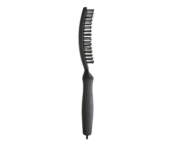 Szczotka Olivia Garden Fingerbrush Double Bristles M - czarna