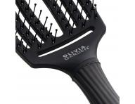 Szczotka Olivia Garden Fingerbrush Double Bristles M - czarna