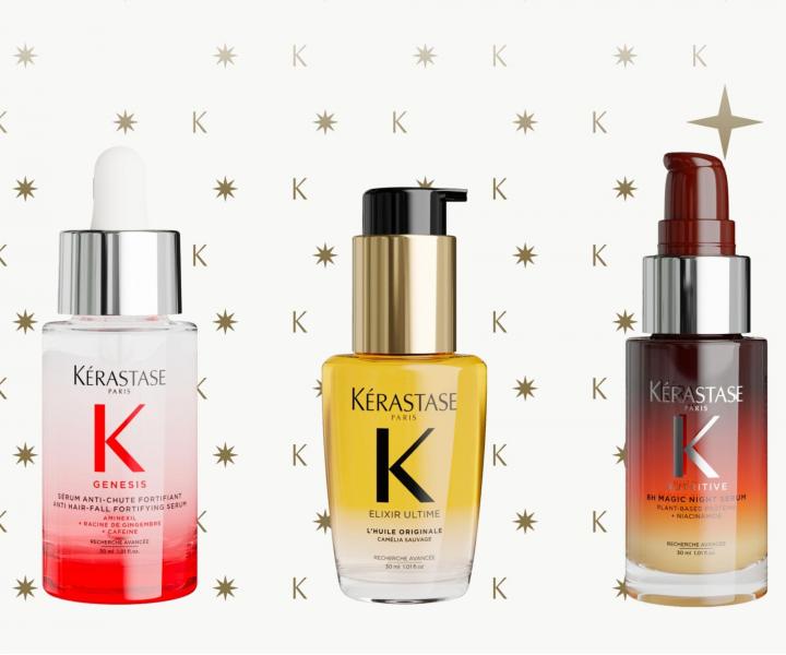 Zestaw upominkowy zapewniaj�cy w�osom intensywny po�ysk, si�� i nawil�enie K�rastase Mini Iconics Trio Set