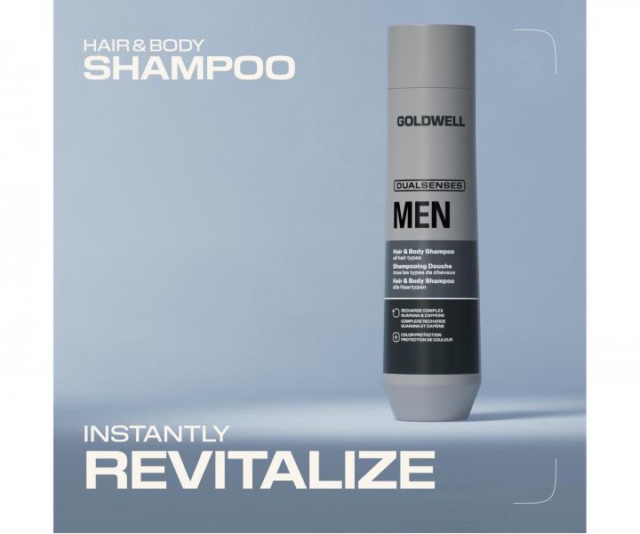Od�wie�aj�cy szampon i �el pod prysznic dla m�czyzn Goldwell Dualsenses Men Hair & Body Shampoo - 300 ml