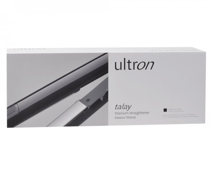 Profesjonalna prostownica tytanowa do wosw Ultron Talay - czarna