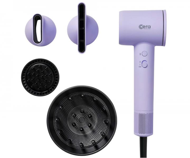 Profesjonalna suszarka do w�os�w Cera Pro BLDC Dryer Lawenda - 1600 W - fioletowa pastelowa
