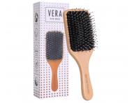 P�aska drewniana szczotka do w�os�w z w�osiem dzika i nylonowym Sister Young Vera Hair Brush - 24,3 x 8 cm