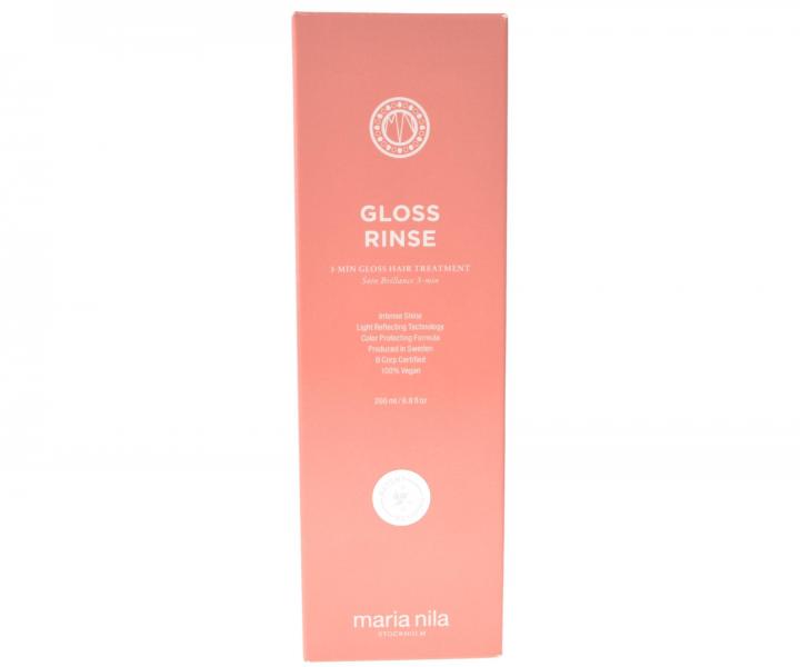 Lekka kuracja nawil�aj�ca dla d�ugotrwa�ego po�ysku w�os�w Maria Nila Gloss Rinse 3-min Gloss Hair Treatment - 200 ml