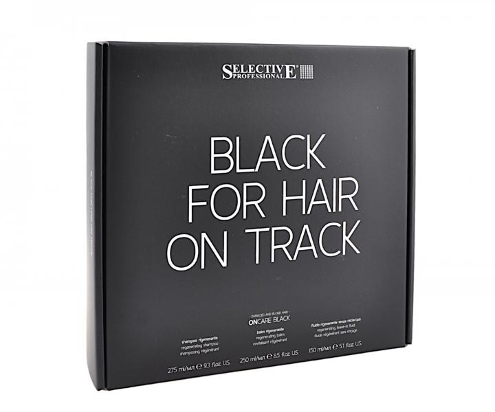 Zestaw upominkowy regenerujcy do wosw zniszczonych Selective Professional OnCare Black Kit