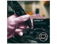 Rkawiczki nitrylowe Espeon Nitril Sparkle - 100 szt - rowe perowe - S