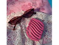 Szczotka do w�os�w z w�osiem dzika i nylonowym Sister Young Mila Pocket Hair Brush - ciemnor�owa