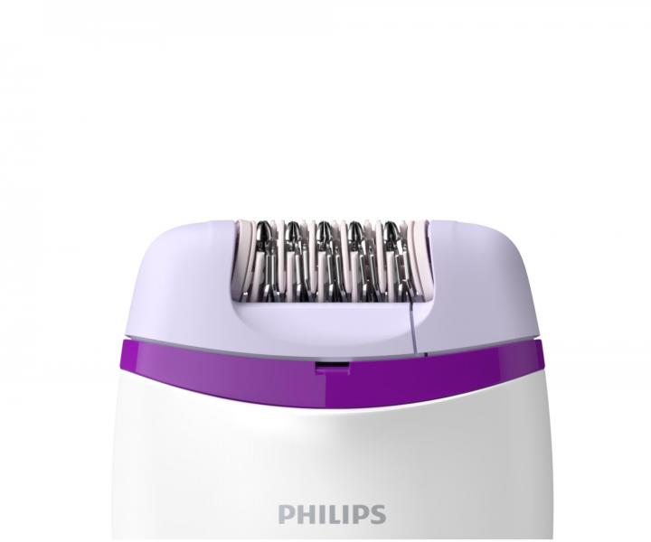 Depilator damski Philips Satinelle 2000 BRE225/00 - bia�o-fioletowy - rozpakowany, uszkodzone opakowanie