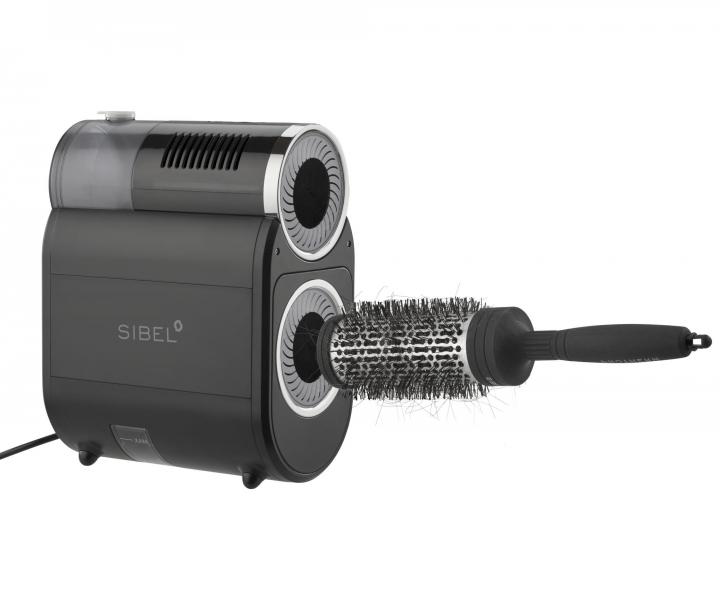 Elektryczne urz�dzenie do czyszczenia szczotek do w�os�w Sibel Clean and Steam Brush Cleaner - czarne
